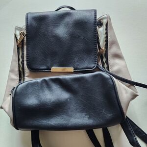 Stylish Black and Tan Women's Backpack